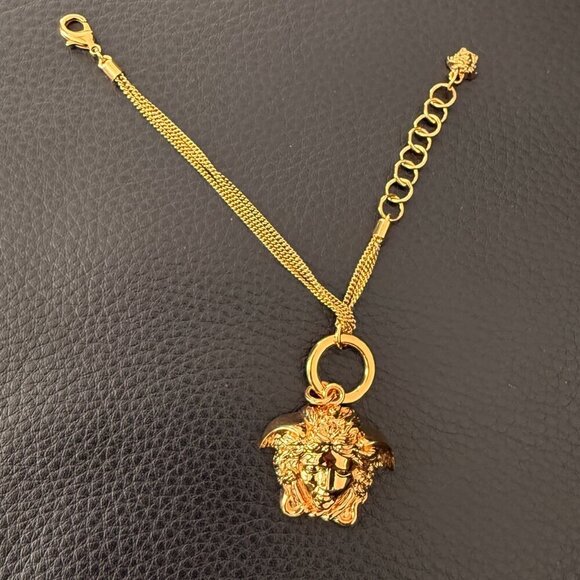 Versace Gold-Tone Brass Medusa Head Multi-Chain Bracelet, NWT - Picture 6 of 10